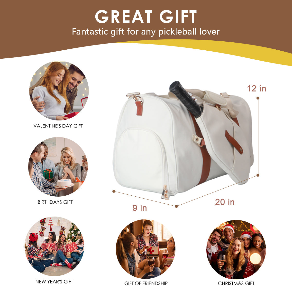 Luzz Premium Travel Pickleball Bag - Lightweight, Durable, and Multi-functional