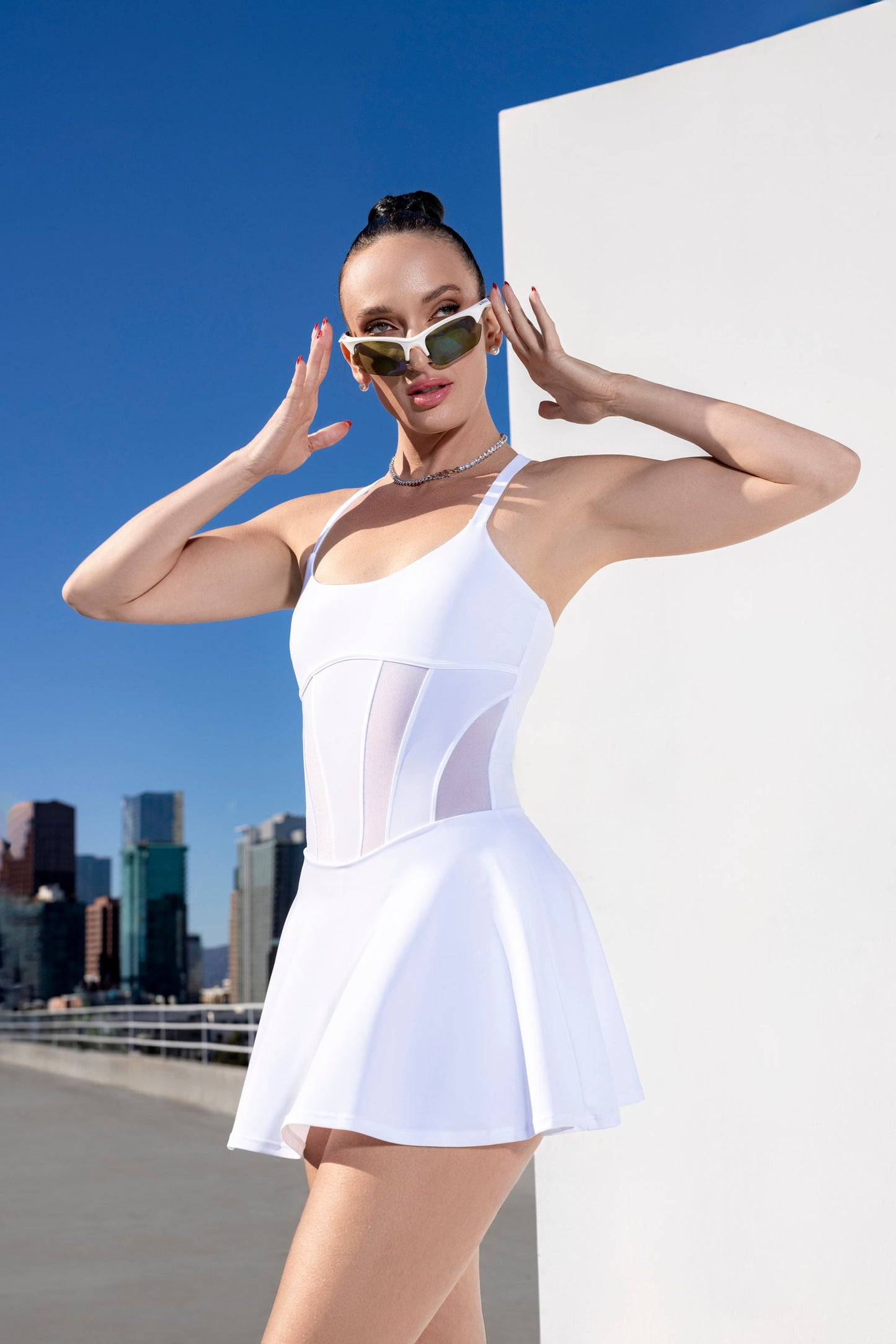 TOKYO TANK DRESS - WHITE