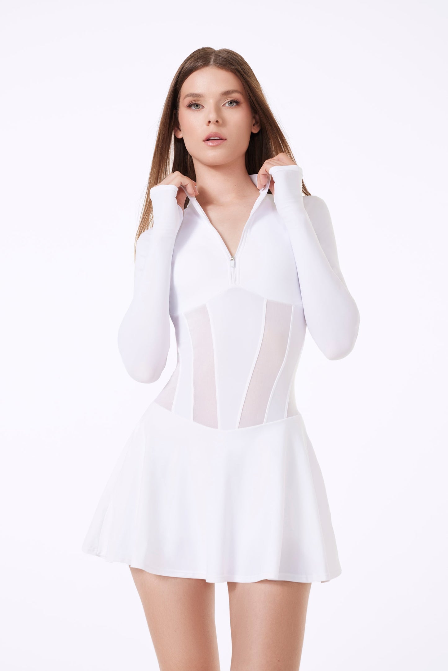 LOS ANGELES CORSET DRESS - WHITE