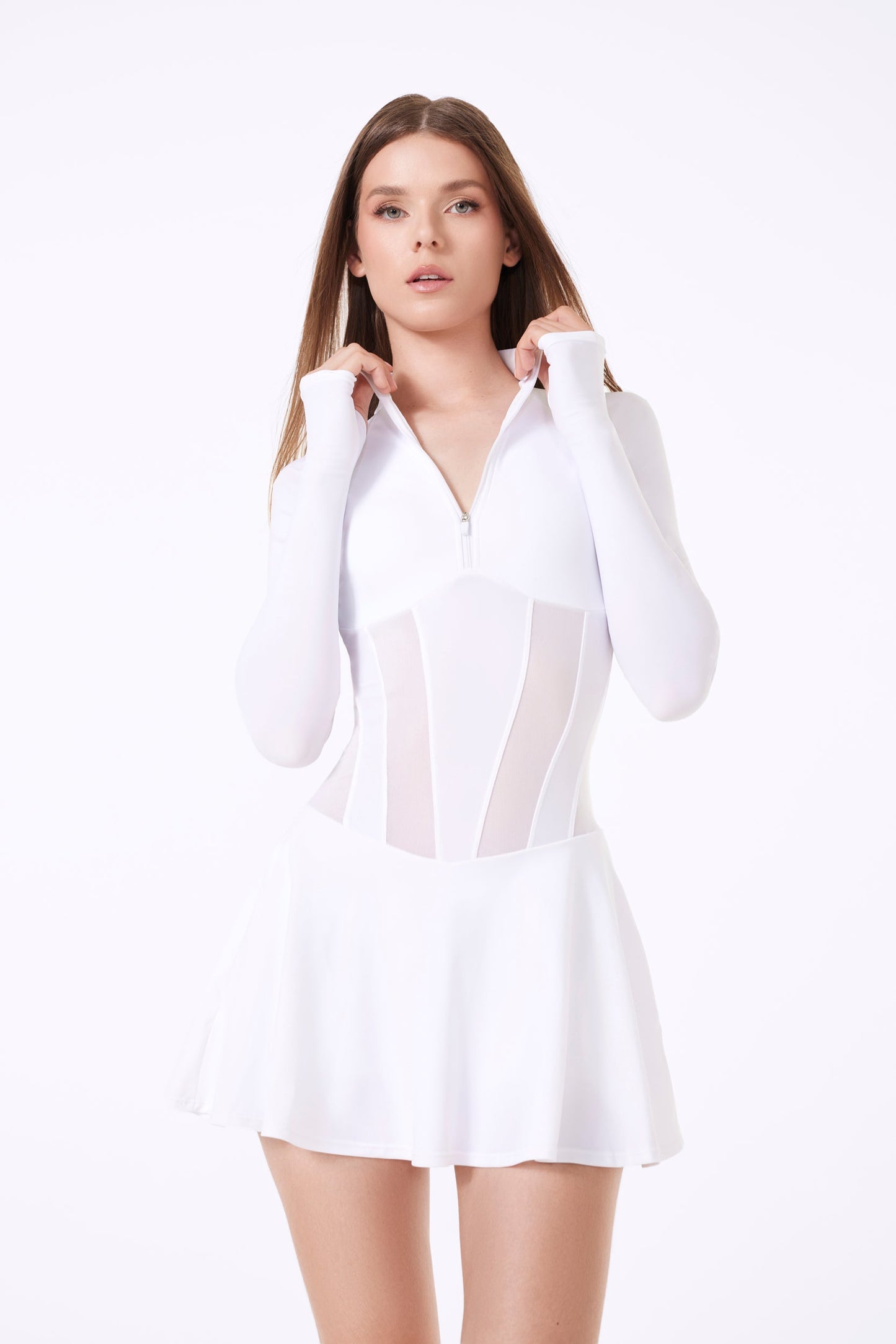 LOS ANGELES CORSET DRESS - WHITE