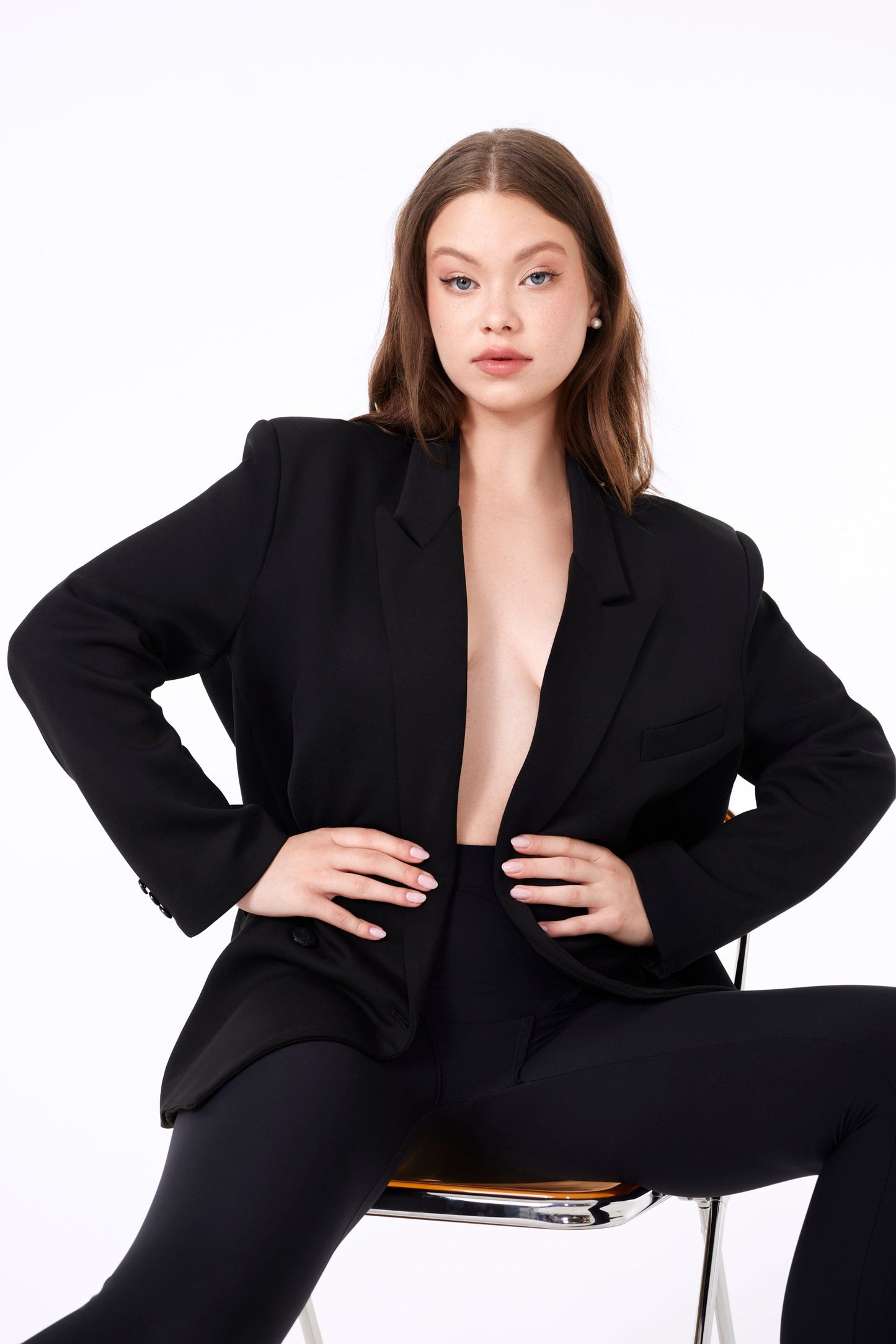 MONACO OVERSIZED BLAZER - BLACK
