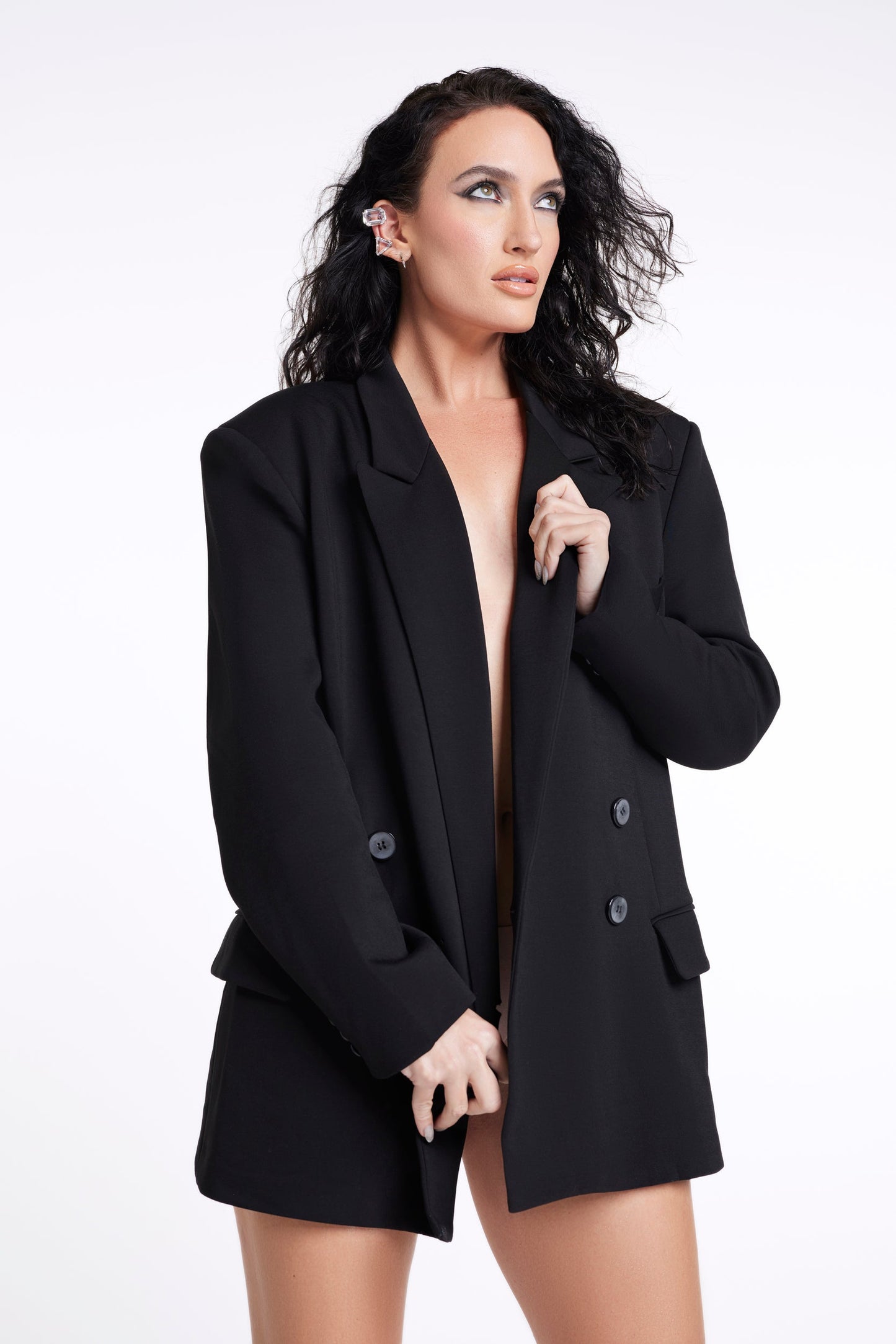 MONACO OVERSIZED BLAZER - BLACK