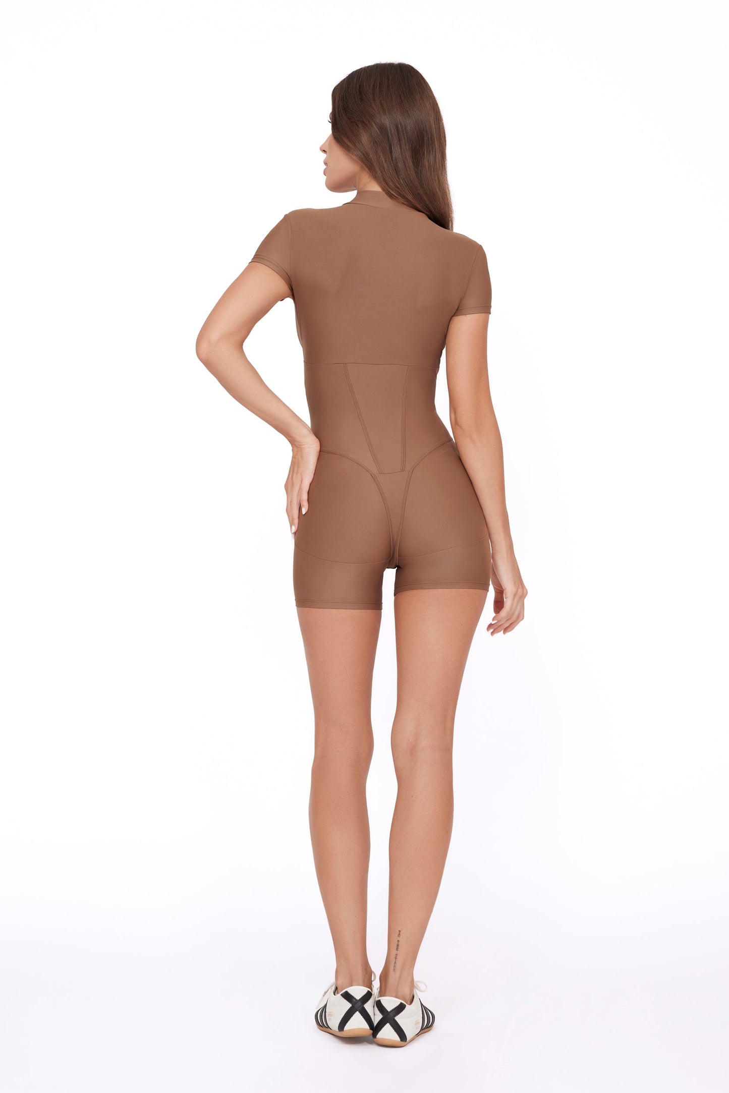 BERLIN CORSET ROMPER - MOCHA