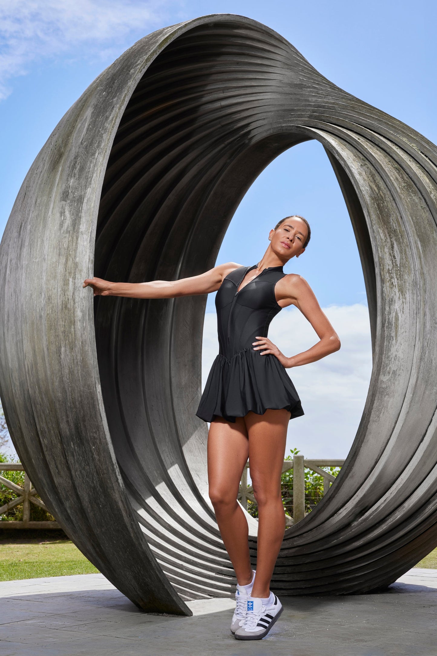 ROME BUBBLE DRESS - BLACK