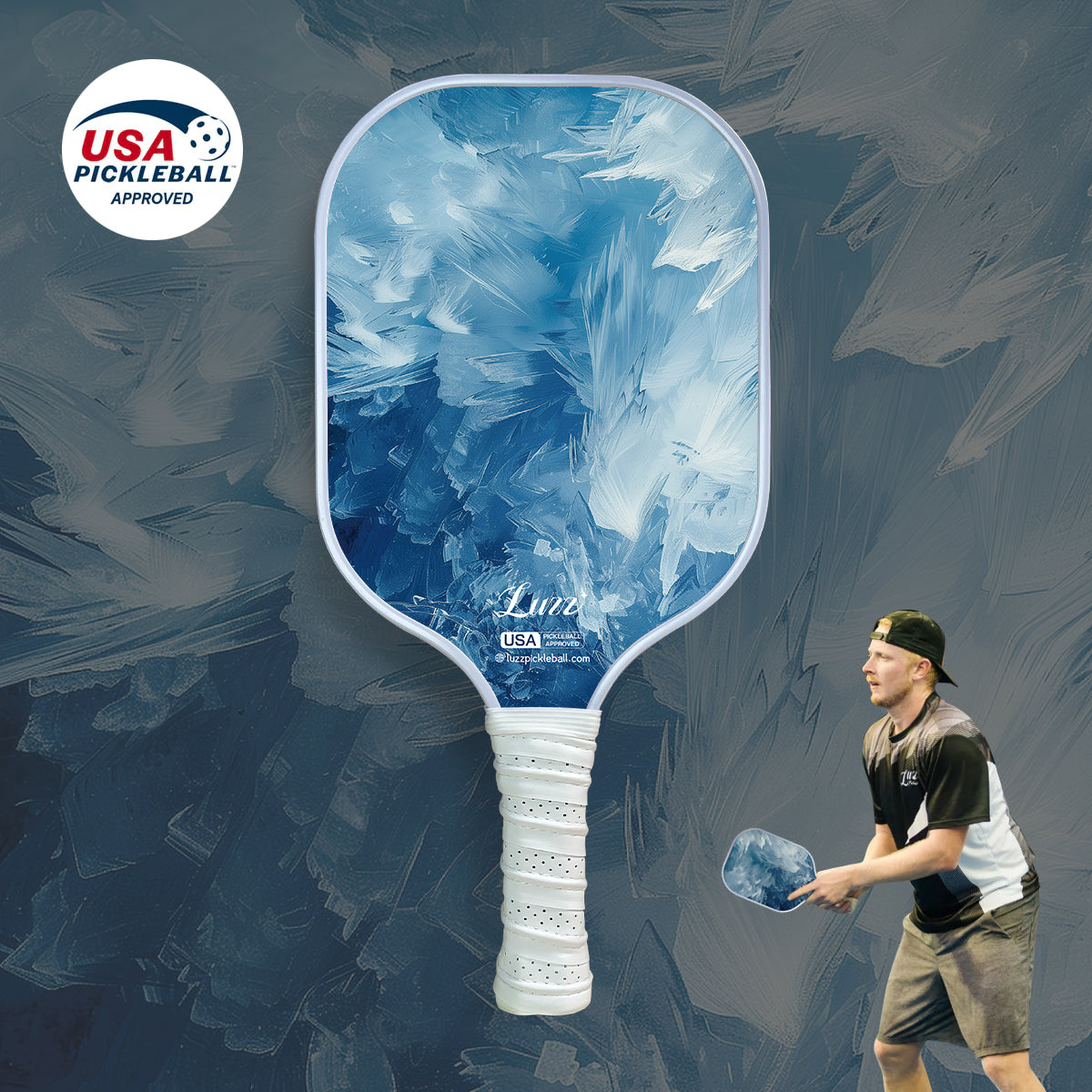 Luzzpickleball Ice Original Paddle (16mm) T700 Carbon Fiber