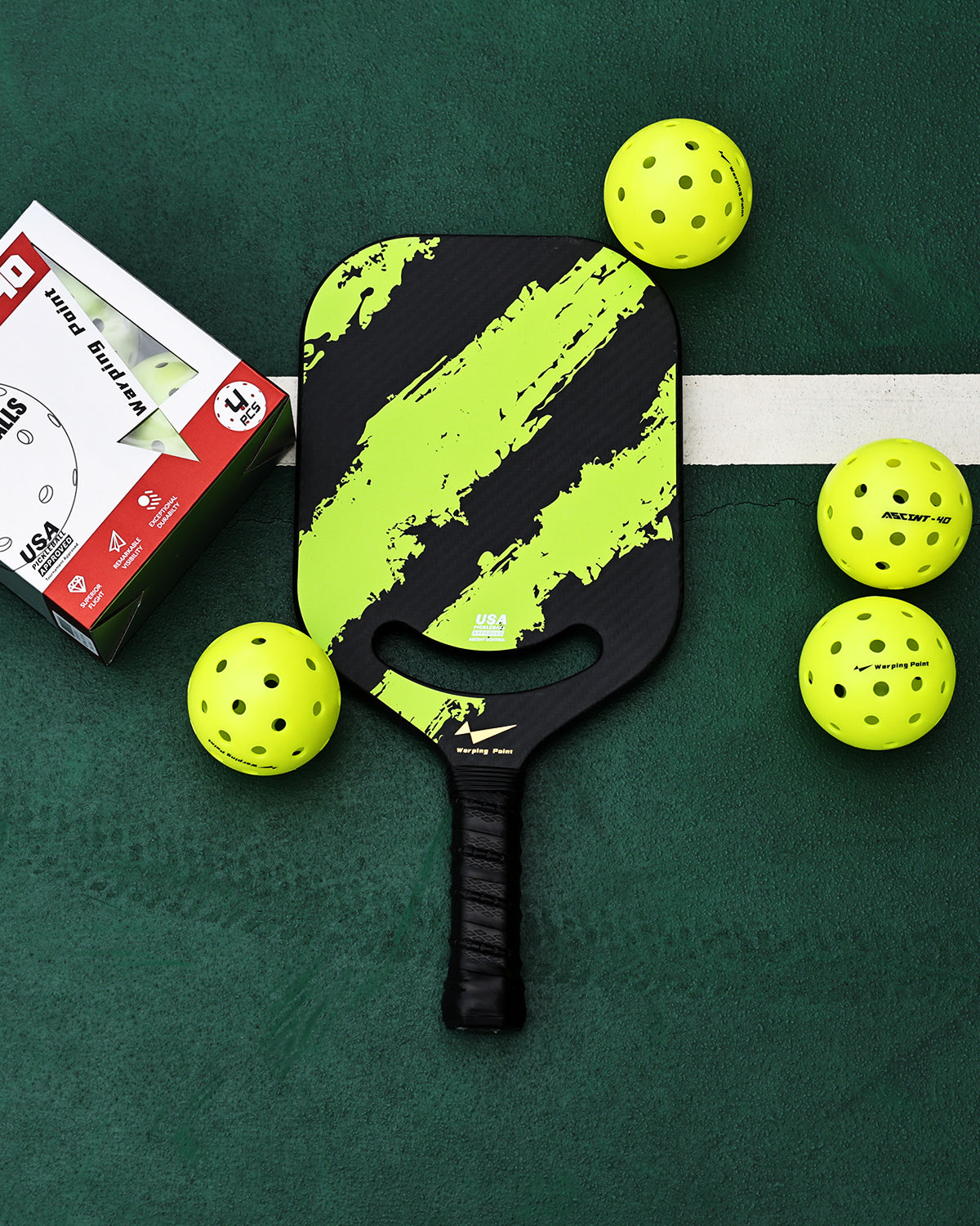ASCENT OUTDOOR TOURNAMENT PICKLEBALL BALL - 12 PACK
