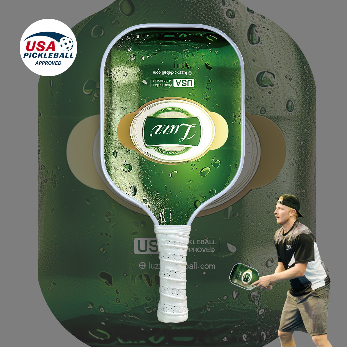 Luzzpickleball Beer Original Paddle (16mm) T700 Carbon Fiber