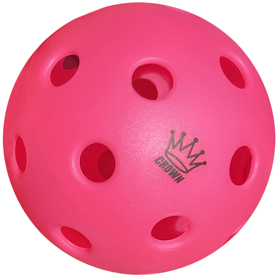 CROWN PICKLEBALL - High-Performance INDOOR Pickleballs (3-PACK DRAGONFRUIT)