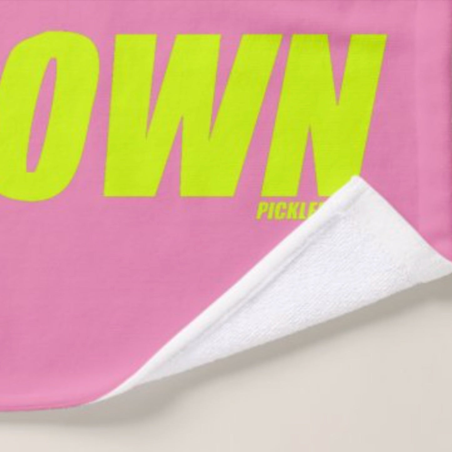 CROWN PICKLEBALL - Exercise Towel - Logo (Pink/Lime)
