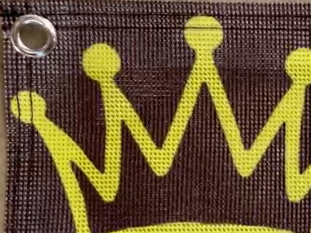 CROWN PICKLEBALL - Net Banner 18" x 6" (Black/Lime)