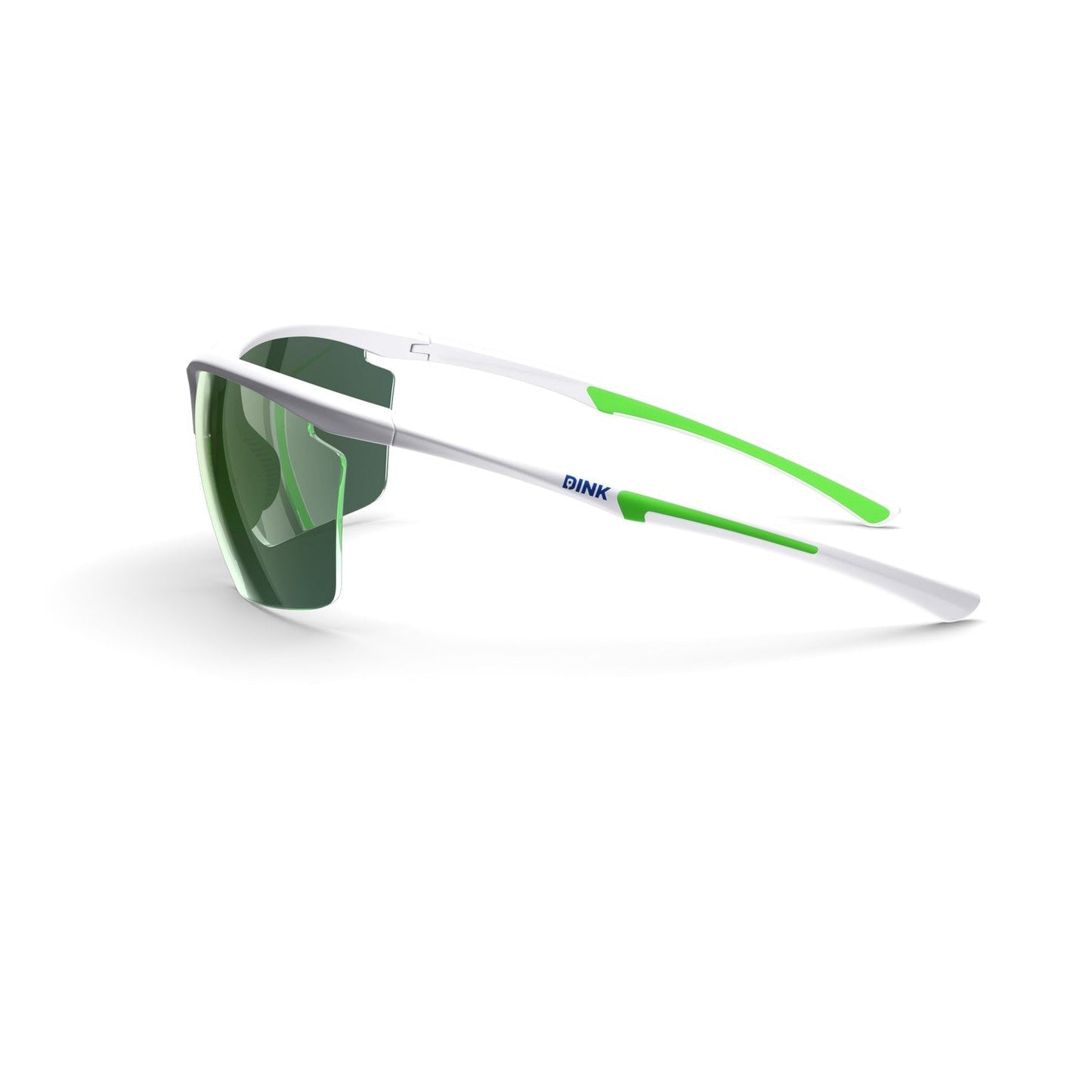 Daytona Petite Large Pickleball Sunglasses - White/Green