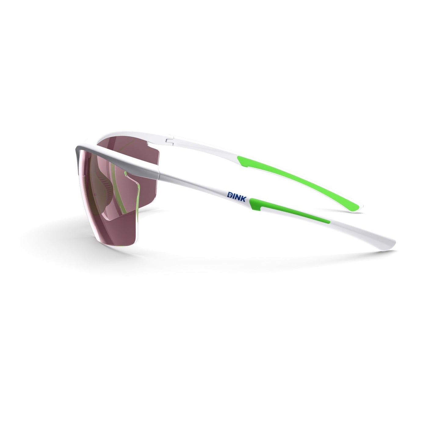 Daytona Petite Large Pickleball Sunglasses - White/Green