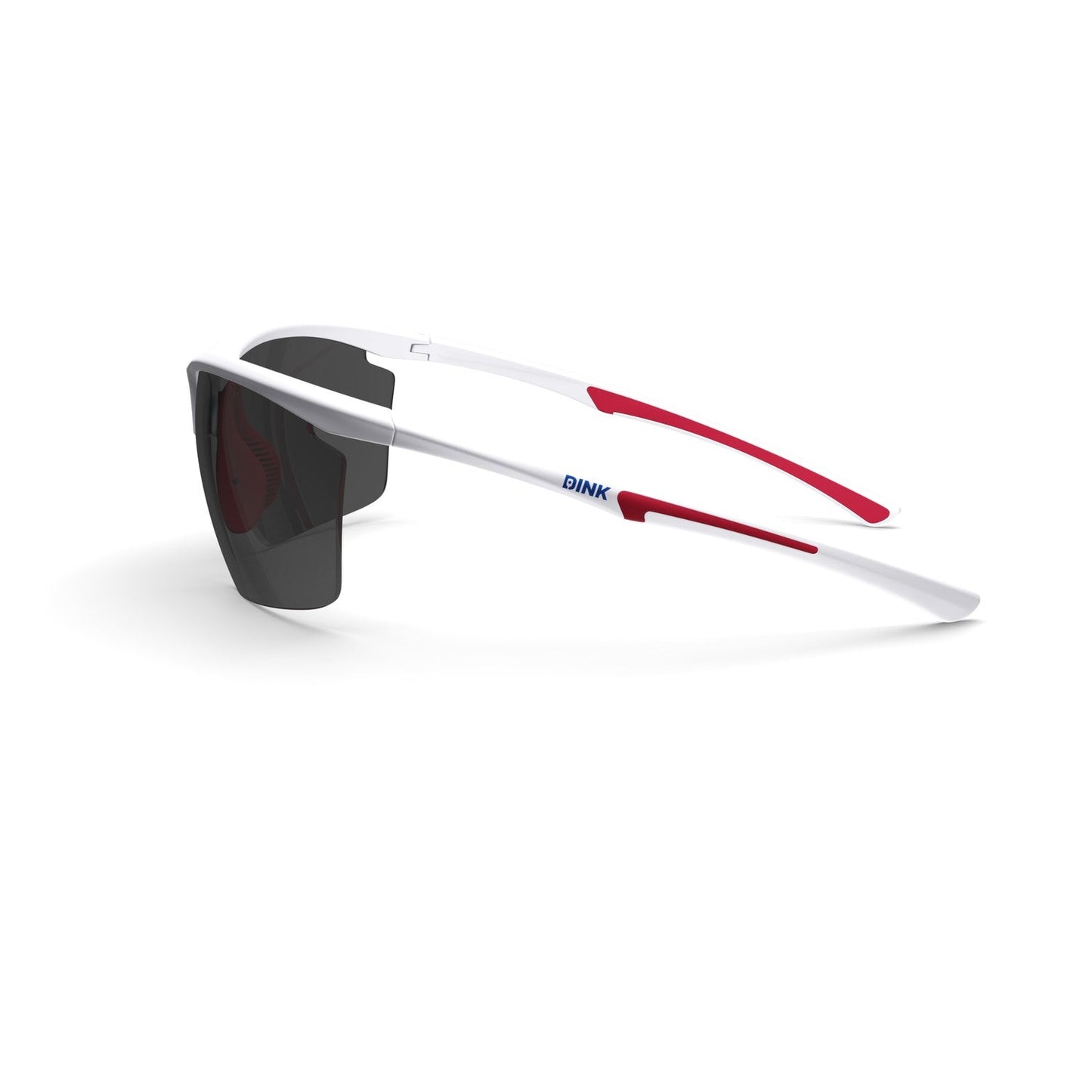 Daytona Petite Large Sunglasses - White/Red