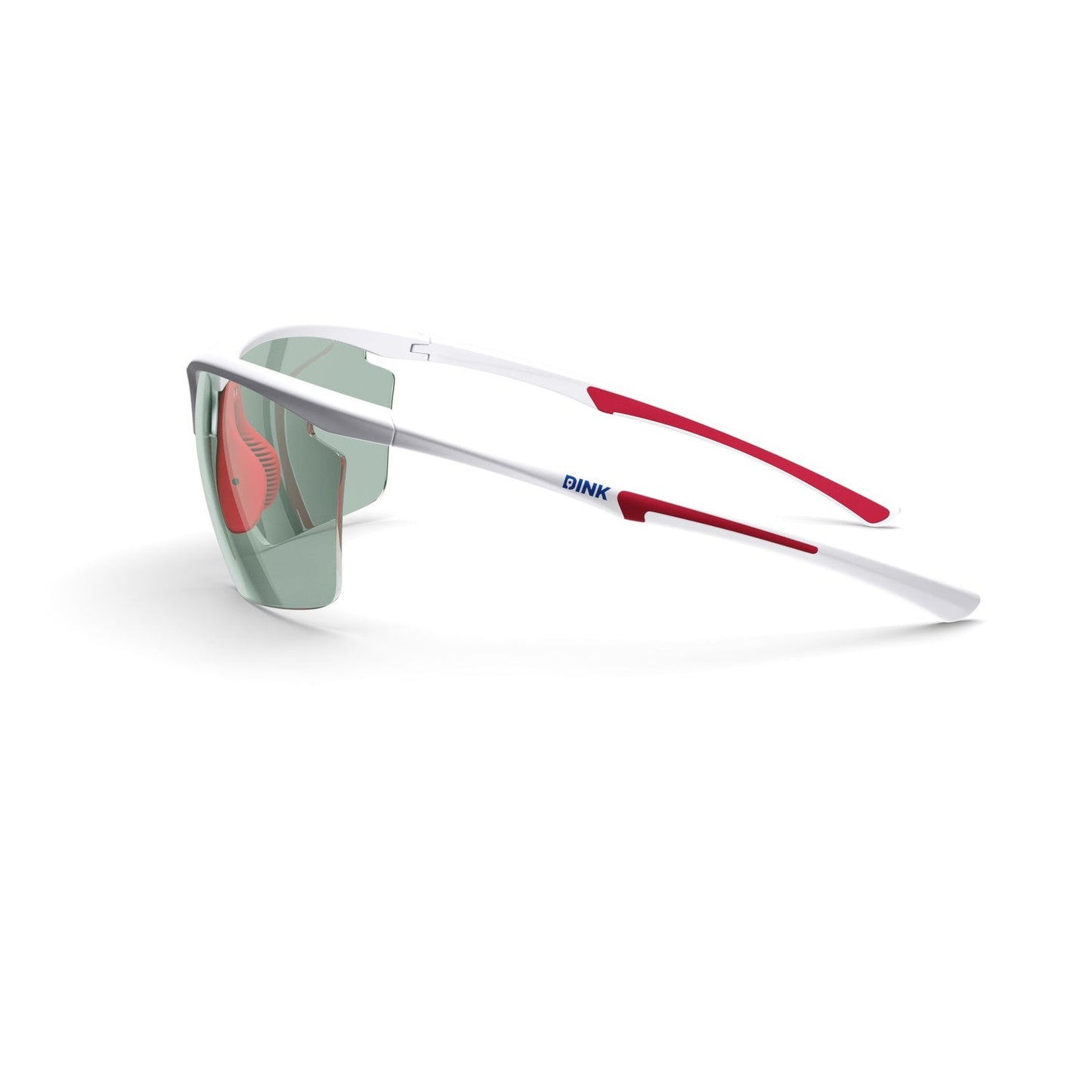 Daytona Petite Large Sunglasses - White/Red