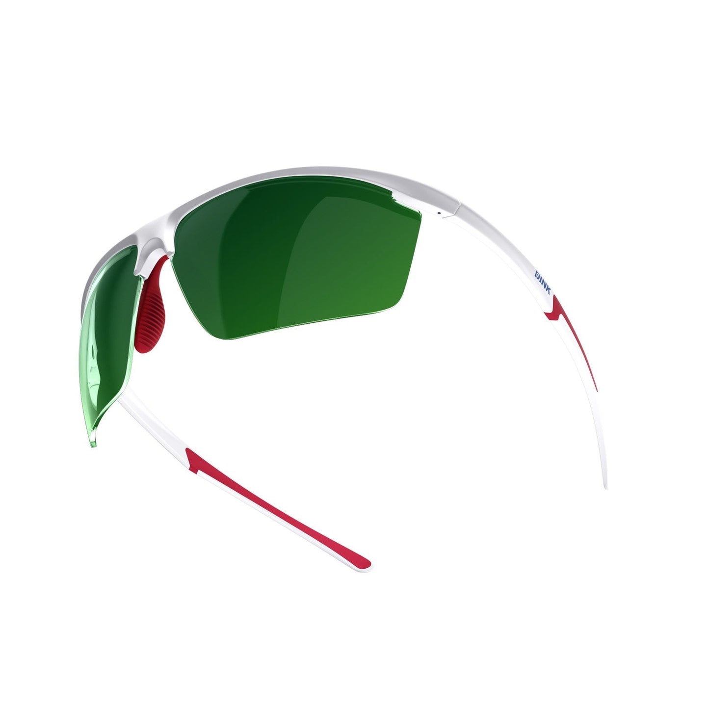Daytona Petite Large Sunglasses - White/Red