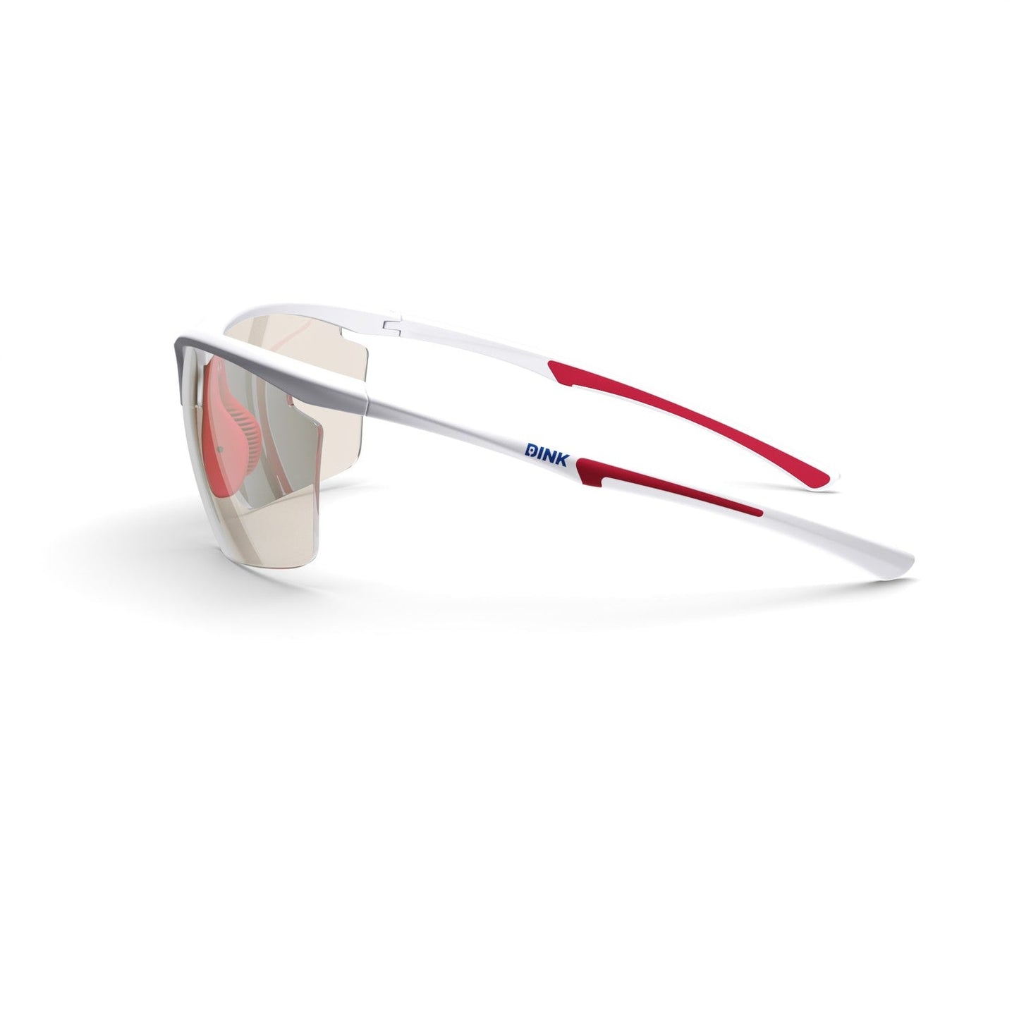 Daytona Petite Large Sunglasses - White/Red