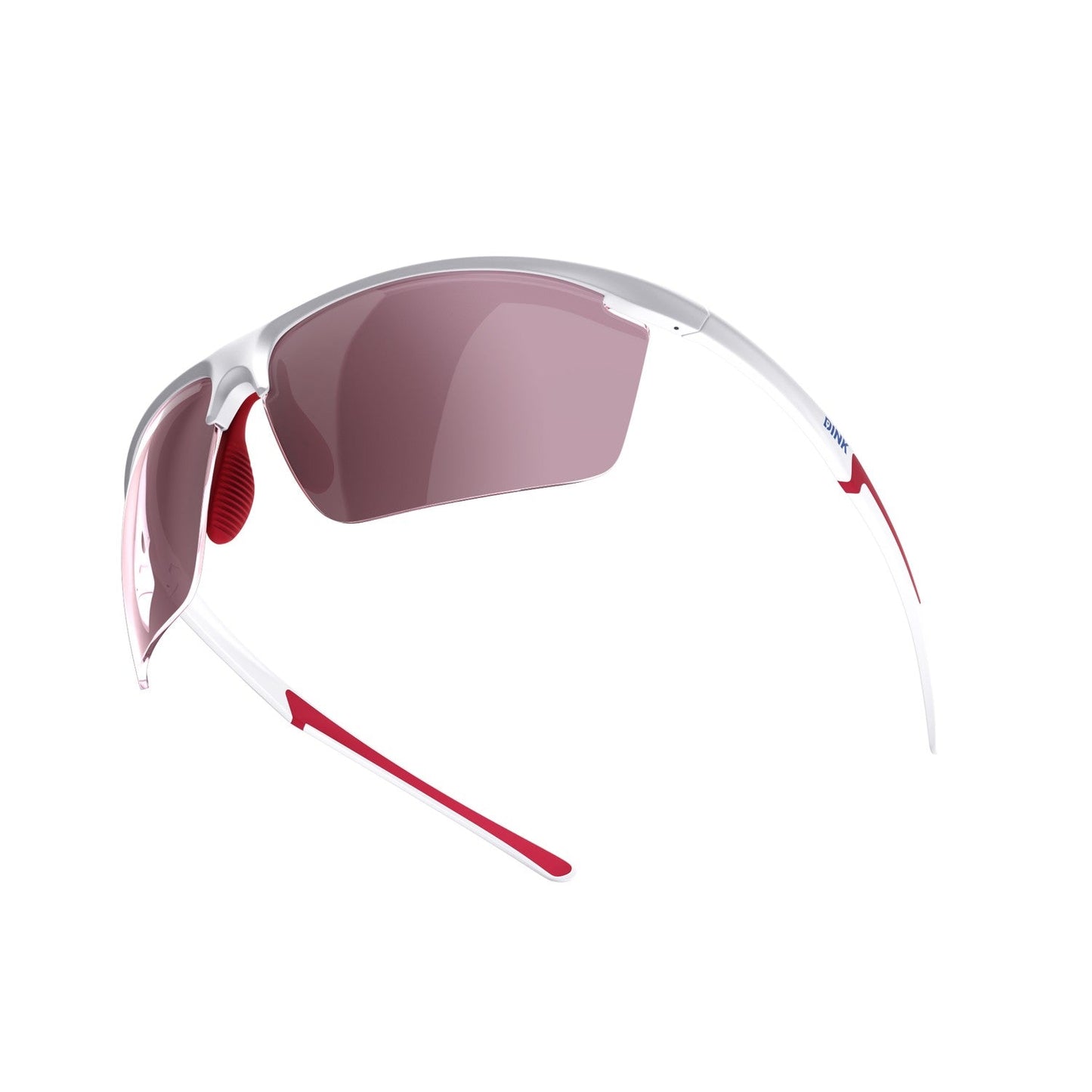 Daytona Petite Large Sunglasses - White/Red