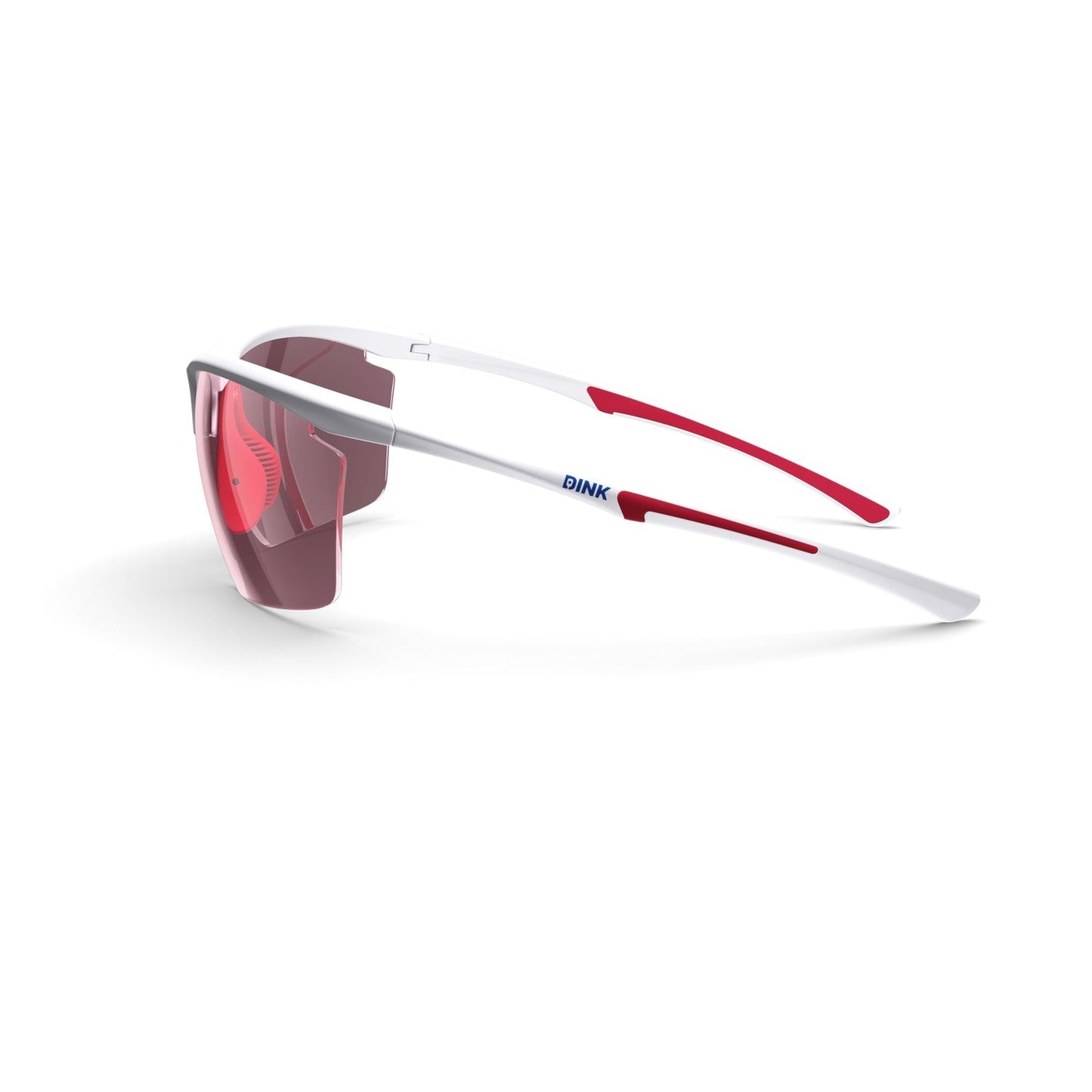 Daytona Petite Large Sunglasses - White/Red