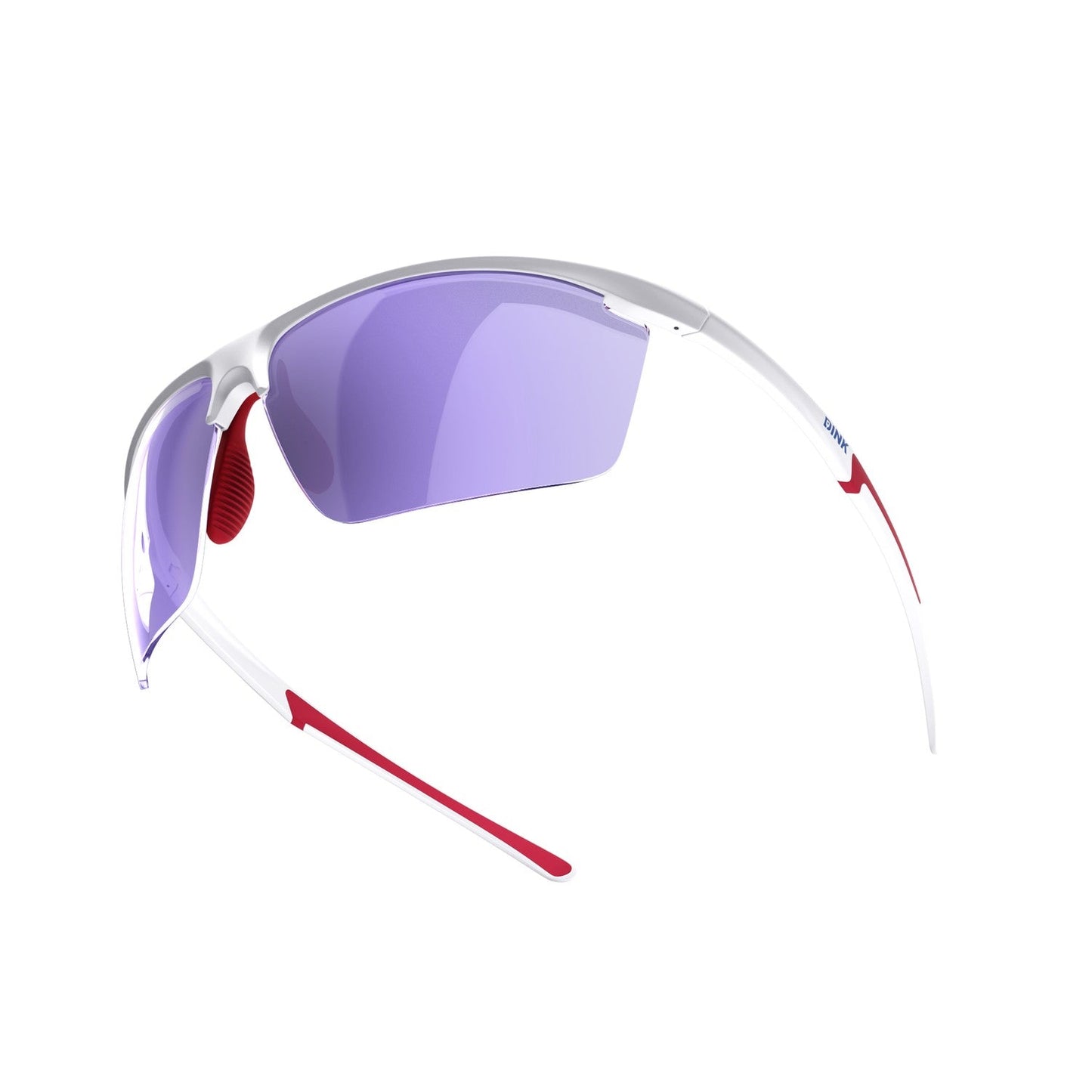 Daytona Petite Large Sunglasses - White/Red