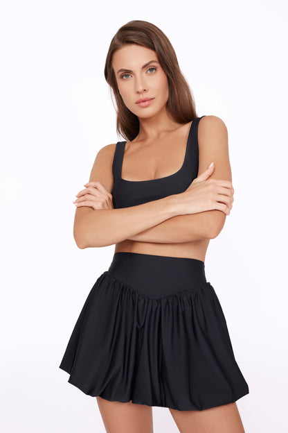 PARIS BUBBLE SKIRT - BLACK