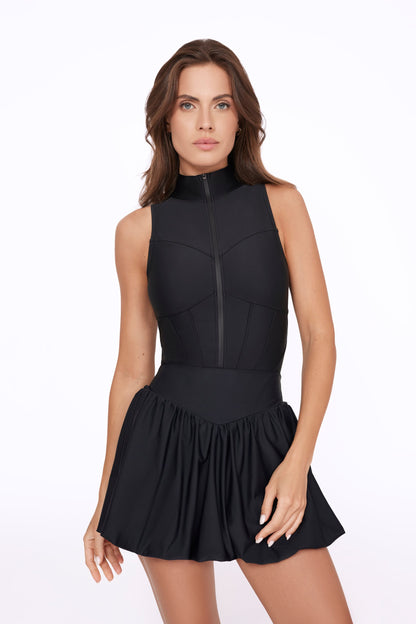 PARIS BUBBLE SKIRT - BLACK