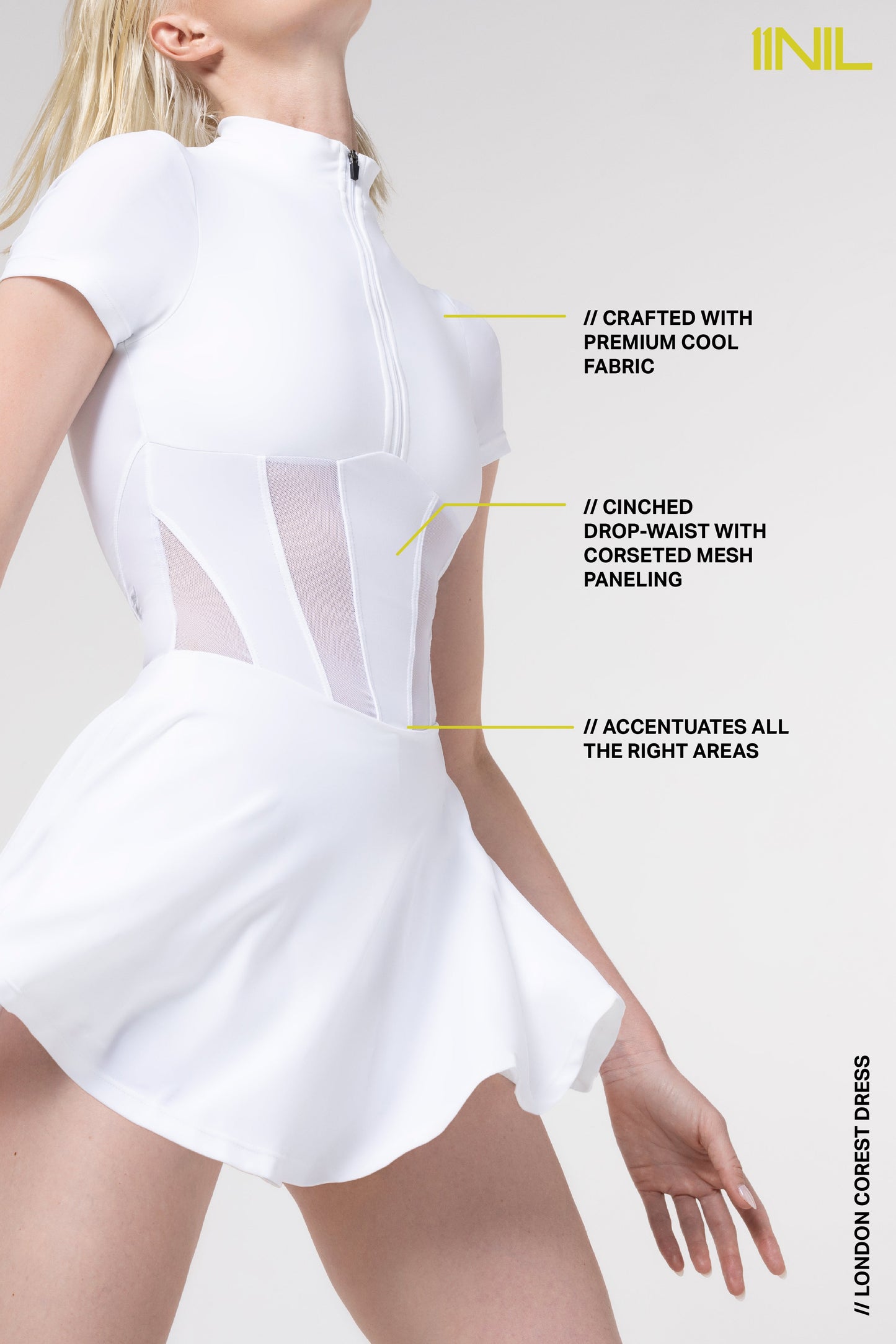 LONDON CORSET DRESS - WHITE