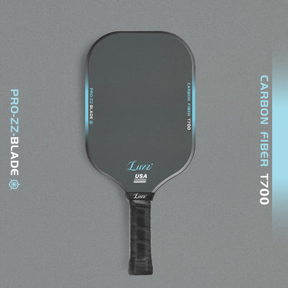 Luzzpickleball Blade Paddle(14mm) T700 Carbon Friction Surface|Thermoformed