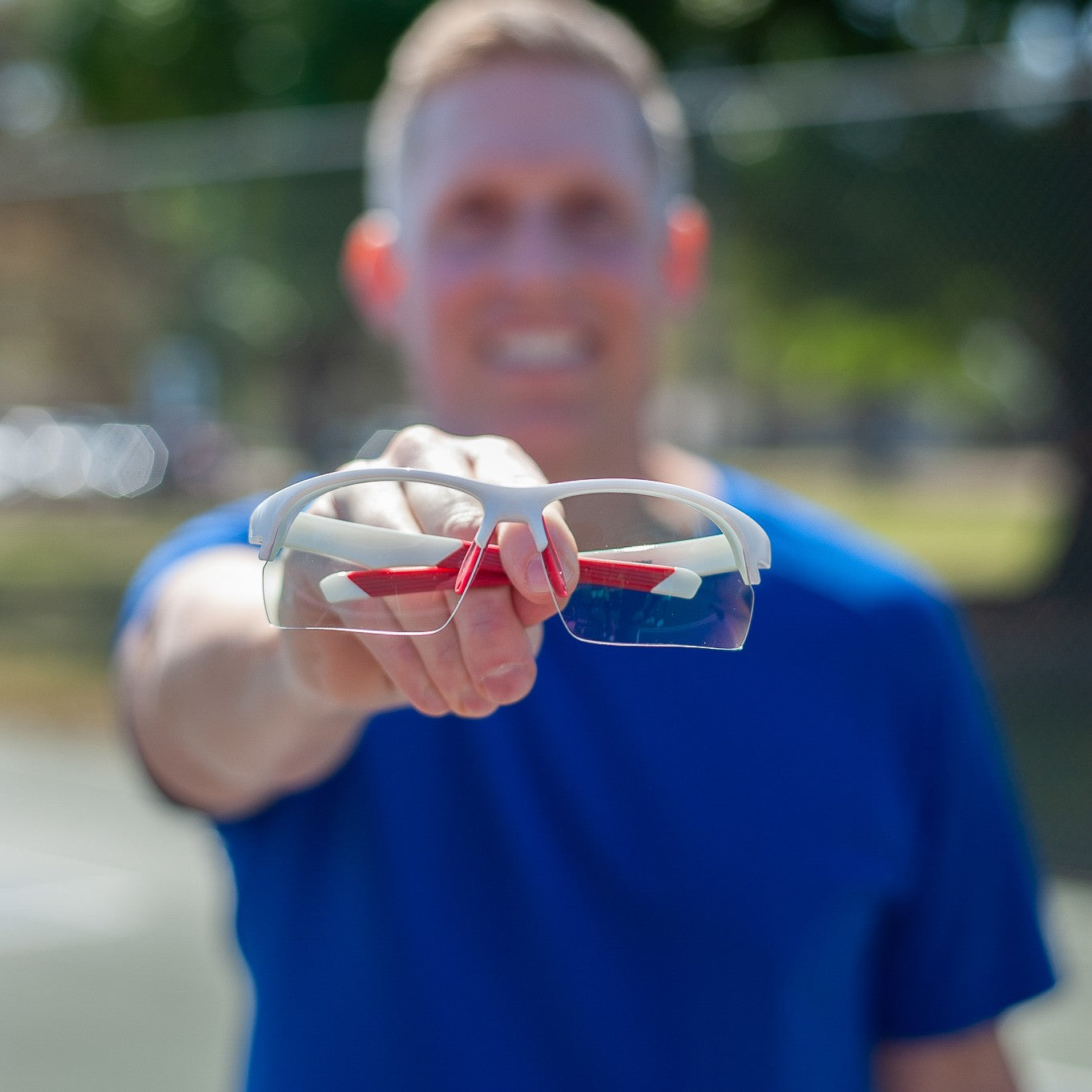 Daytona Sunglasses - White/Red