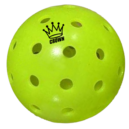 CROWN PICKLEBALL - High-Performance OUTDOOR Pickleballs (3-PACK LIME)