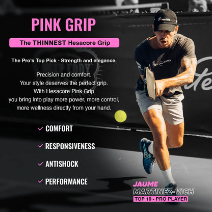 Pickleball Grip - 5.25 Inches Long - Regular Soft Feel - Pink