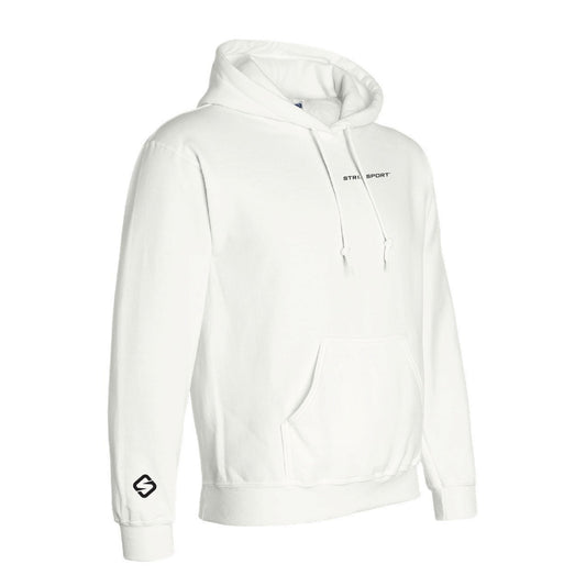 White Stria Hoodie