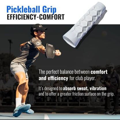 Pickleball Grip - 5.25 Inches Long - Regular Soft Feel - White