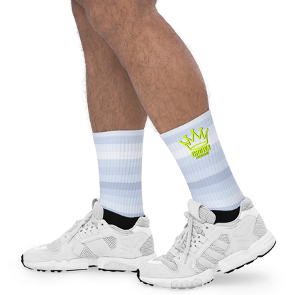 CROWN PICKLEBALL - Horizontal Stripes Socks (Grey)