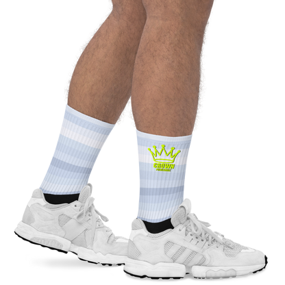 CROWN PICKLEBALL - Horizontal Stripes Socks (Grey)