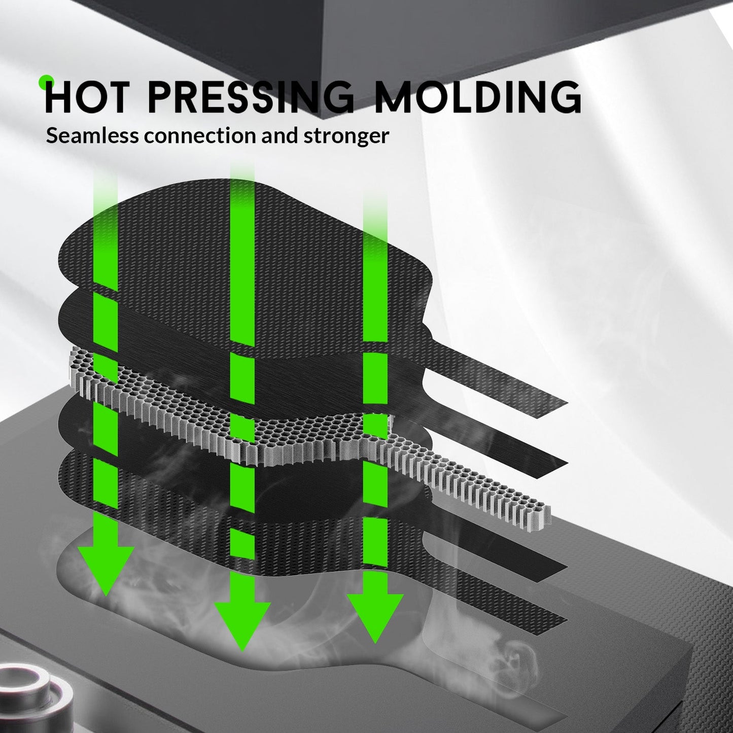 Neon Pickleball Paddle with Premium Carbon Fiber & Honeycomb Core