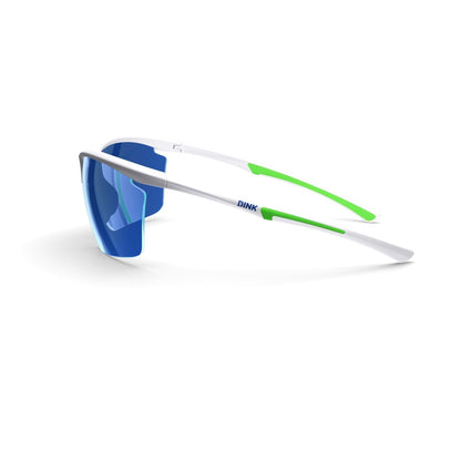 Daytona Petite Large Pickleball Sunglasses - White/Green