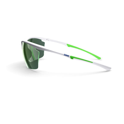 Daytona Petite Large Pickleball Sunglasses - White/Green