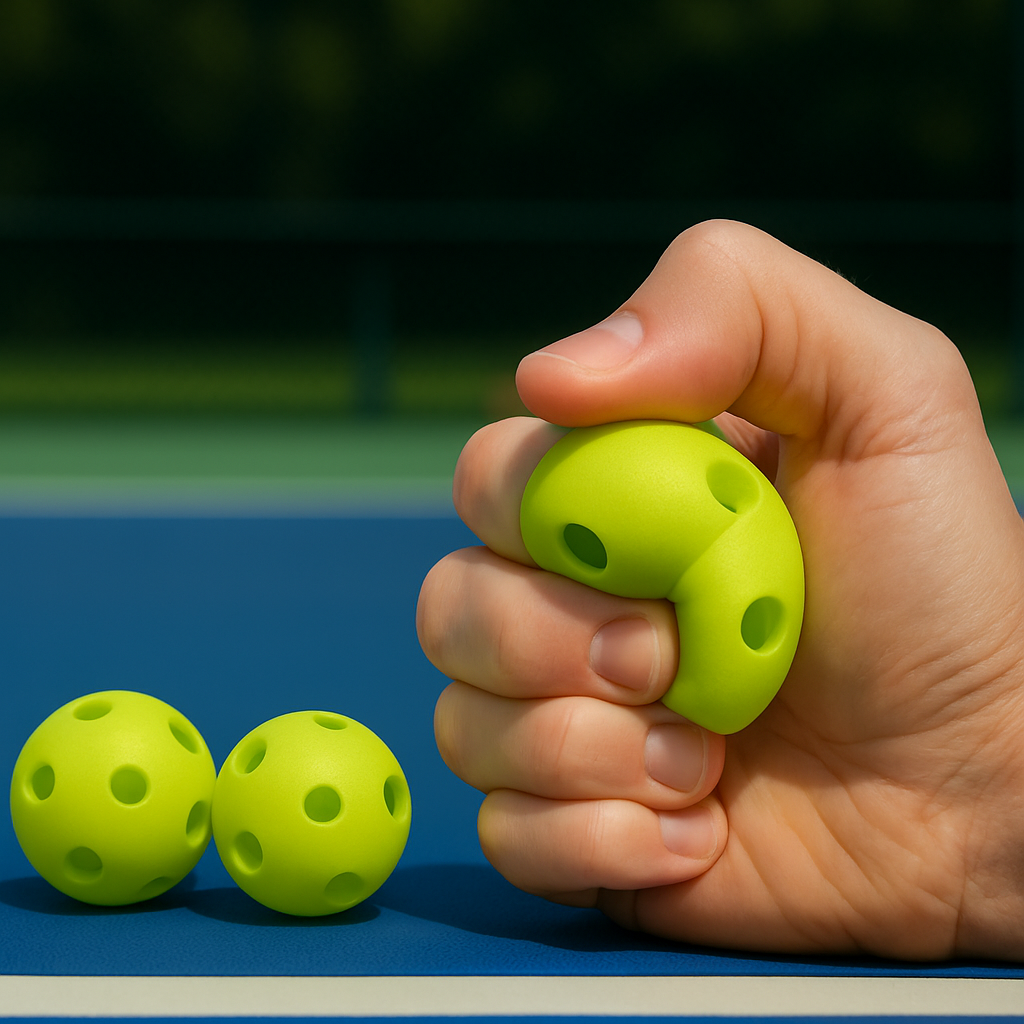 Sleeve of 3 Mini Pickleballs ( Softer, Made of Rubber) Improves Hand Speed and Control